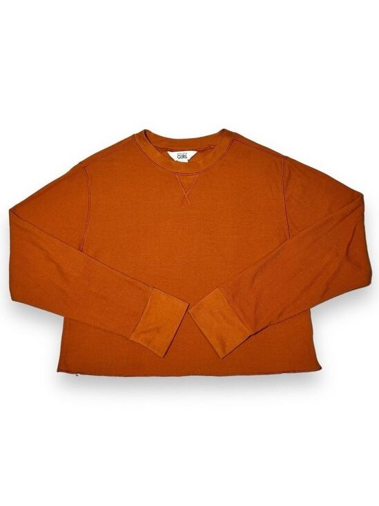 Athleta Other - Athleta Girl Wander Waffle Long Sleeve Top Foliage Orange Size XL/14
